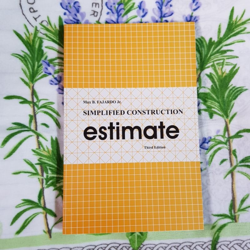 Simplified Construction Estimate third edition By Fajardo Lazada PH