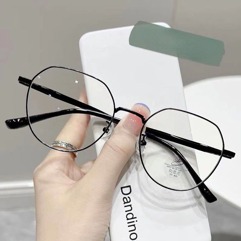 GMLV Myopia Glasses for Students Female Anti Blue Eyeglasses Anti ...