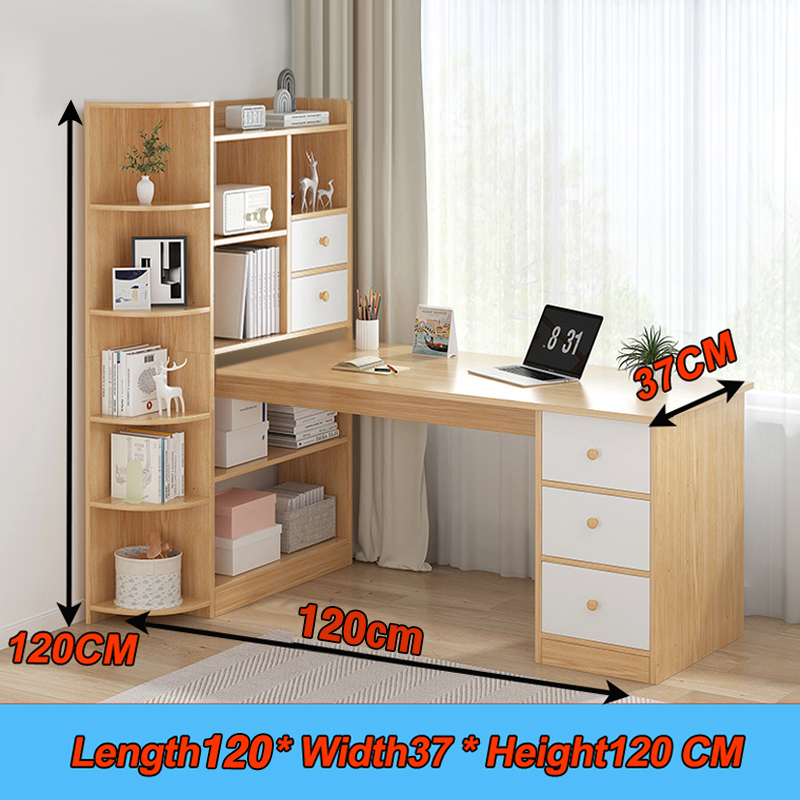 【BIG SALE】Study Table With Drawers Desk With Shelves And Drawers Study