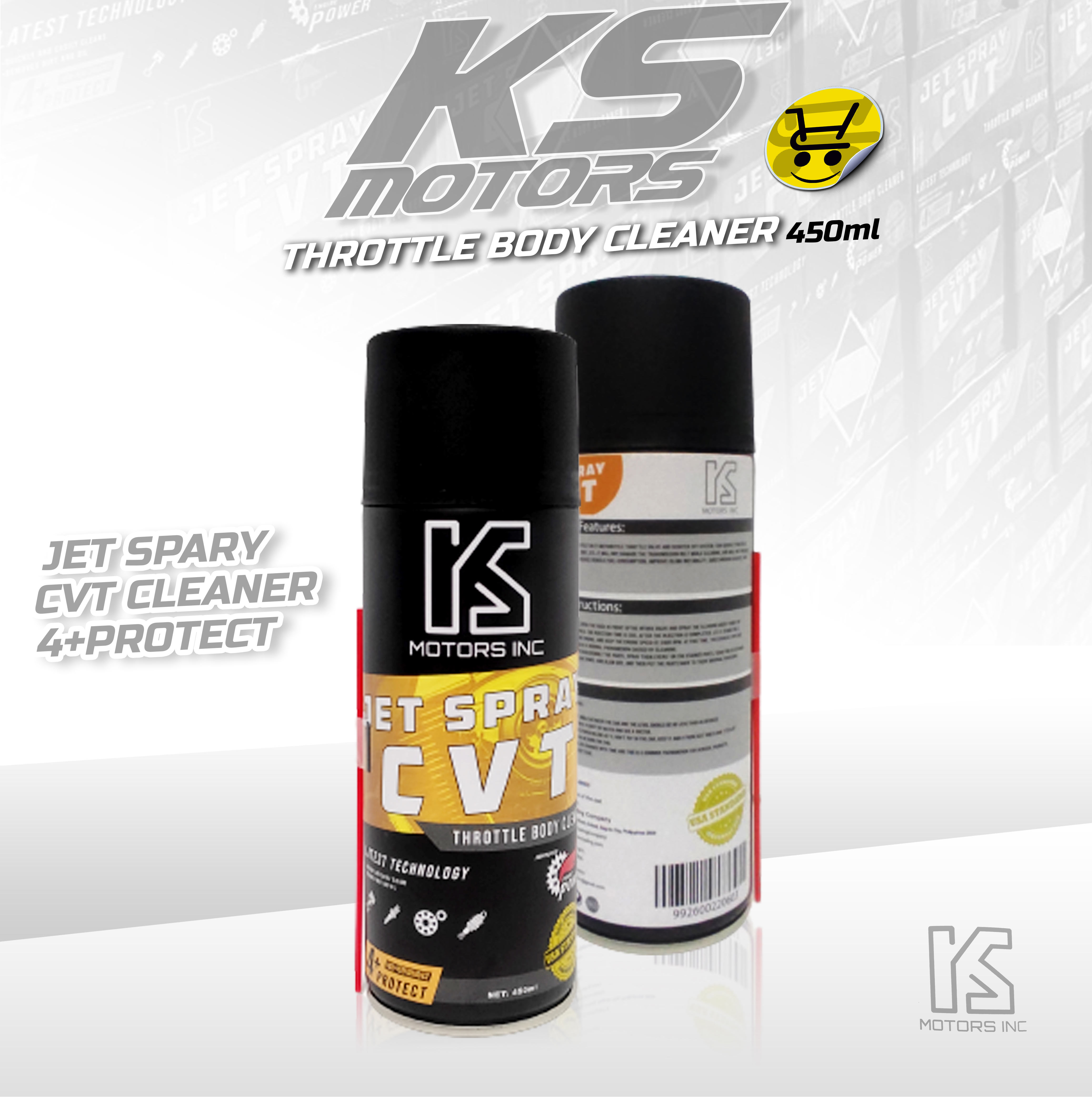 PREMIUM KS JET SPRAY CVT CLEANER 450ML Engine Cleaner / Throttle