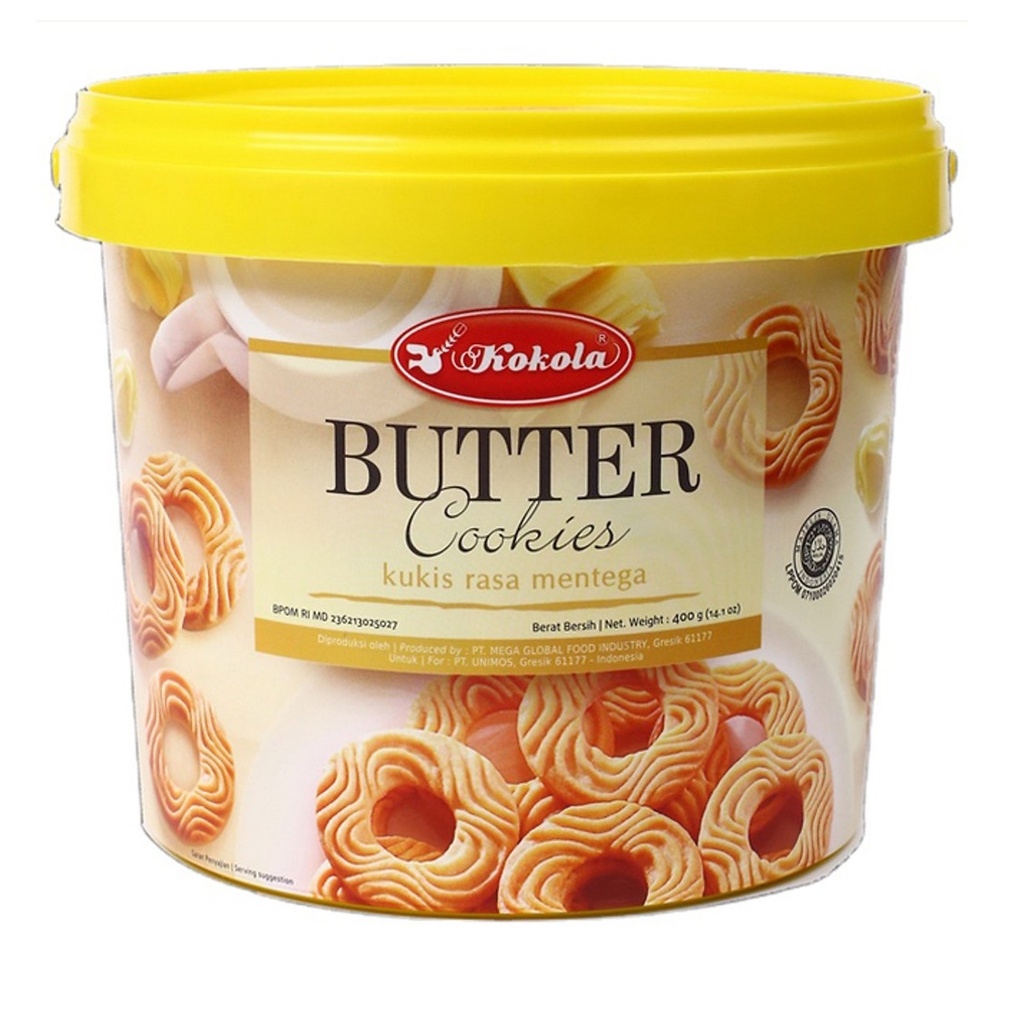 Super Coco Kokola Butter Cookies Kukis Rasa Mentega 400g Lazada PH