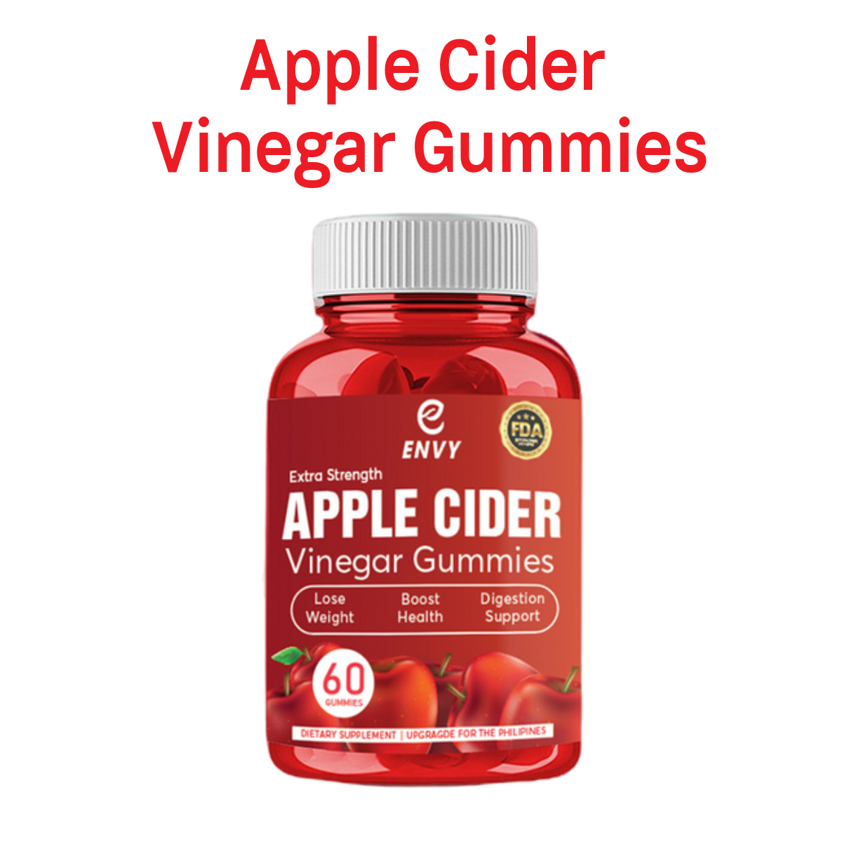 Envy Apple Cider Vinegar Gummies Original Glutathione Gummies Loose Weight Boost Health And 4995