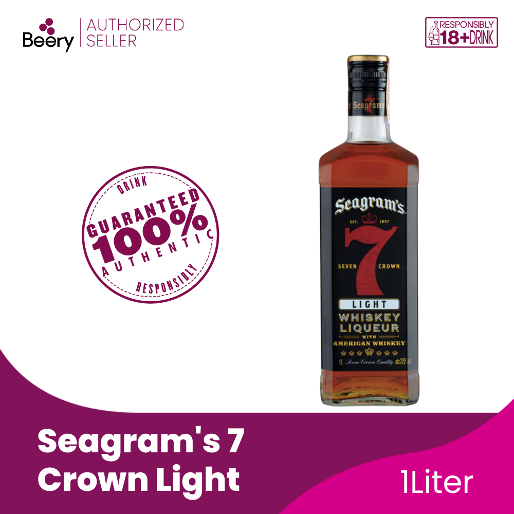 Seagrams 7 Whiskey Light 1L Lazada PH