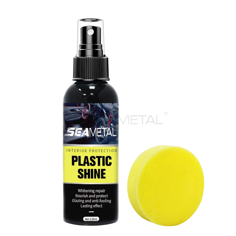 SEAMETAL 120ml Back to Black Car Restorer Motor Cleaner Shine Plastic Renovation Coating