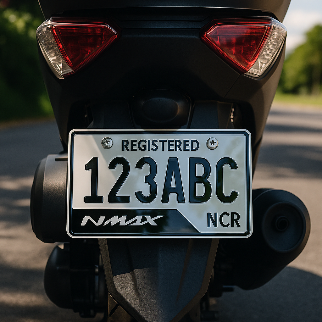 NEW LTO SIZE 9X5 RECTANGLE MOTORCYCLE PLATE NUMBER ACRYLIC