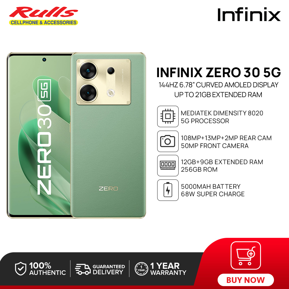 Infinix Zero 30 5G Smartphone 12+9GB Extended RAM+256GB ROM