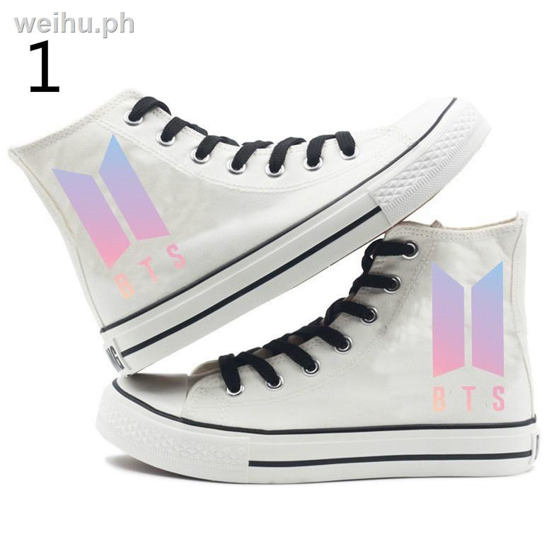 top○KPOP BTS BT21 Unisex Fashion High Top Canvas Shoes | Lazada PH