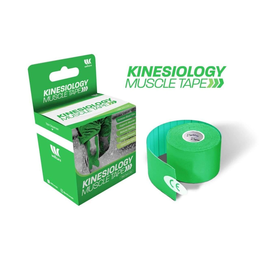 AWellcare Muscle Tape Kinesiology Tape w/ Free Grip Support Tape
