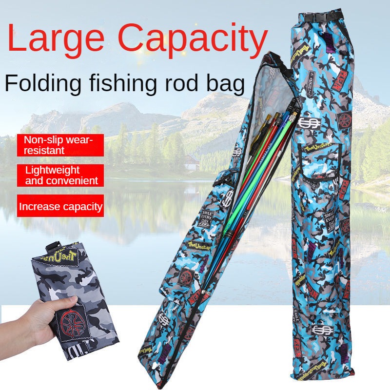 Fishing Rod Bag Protection Bag Portable Fishing Rod Storage Bag Waterproof Foldable  Fishing Gear