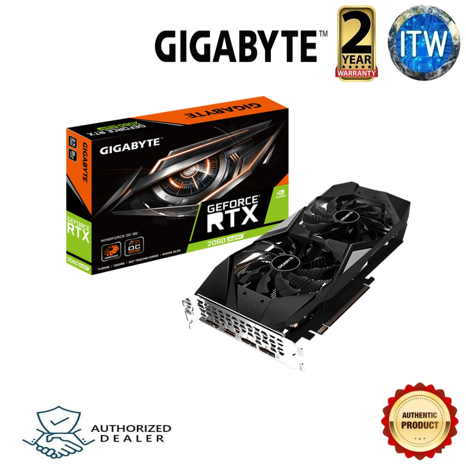 Gigabyte GeForce RTX 2060 SUPER WINDFORCE OC 8G Graphics Card (GV-N206SWF2OC-8GD)