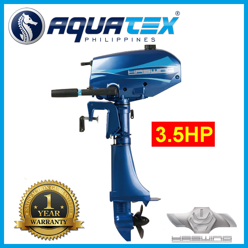 AQUATEX Haswing 3.5HP Gasoline outboard engine trolling motor Lazada PH