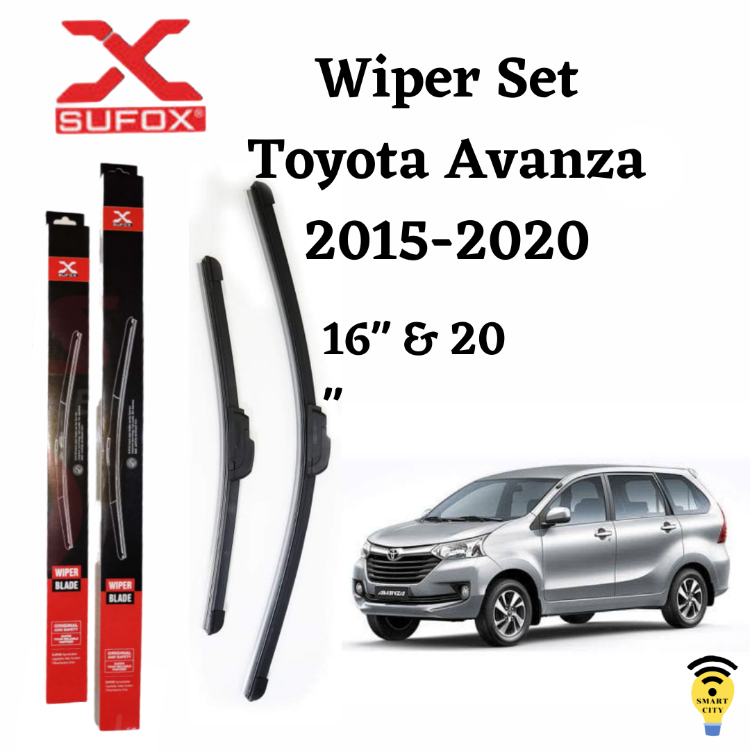 SUFOX Wiper Blade Toyota Avanza 20152020 Set Universal Banana Type Lazada PH