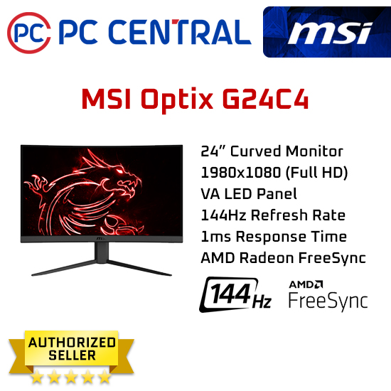 Optix G24 Msi 144hz Curved Monitor 24 Optix G24 Msi 24 144hz 1ms