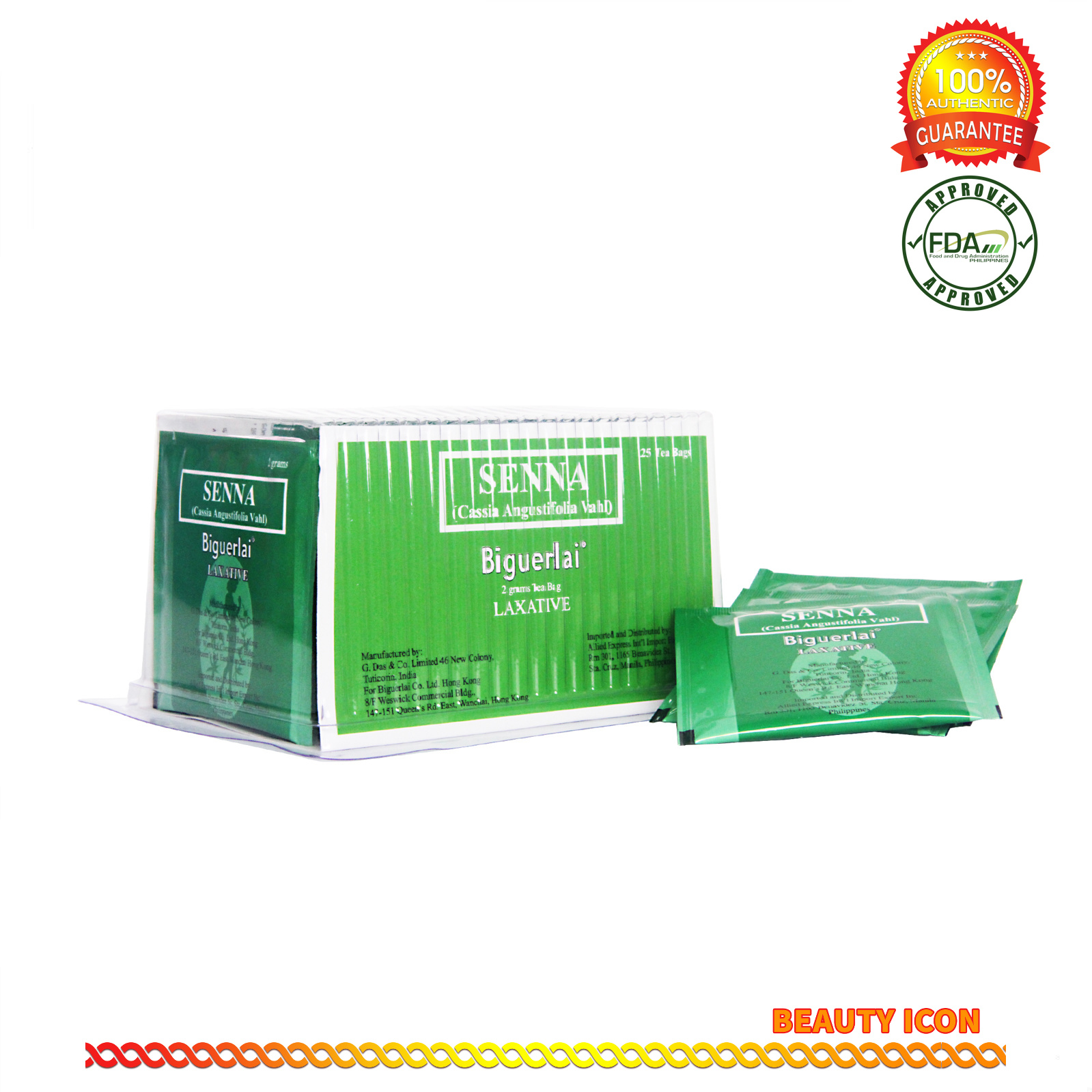 Senna Biguerlai Laxative Slimming Tea 2g by 25's Lazada PH