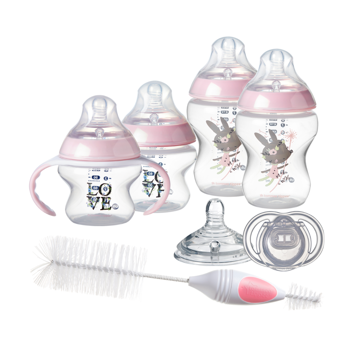 tommee tippee 150ml bottles pink