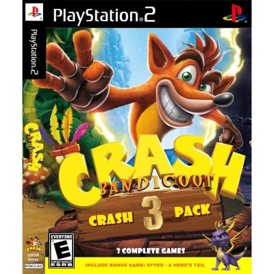 PS2/Playstation 2 Crash Bandicoot 3 in 1 PS2 Games PS2 CD Games Playstation 2 ps2 cds