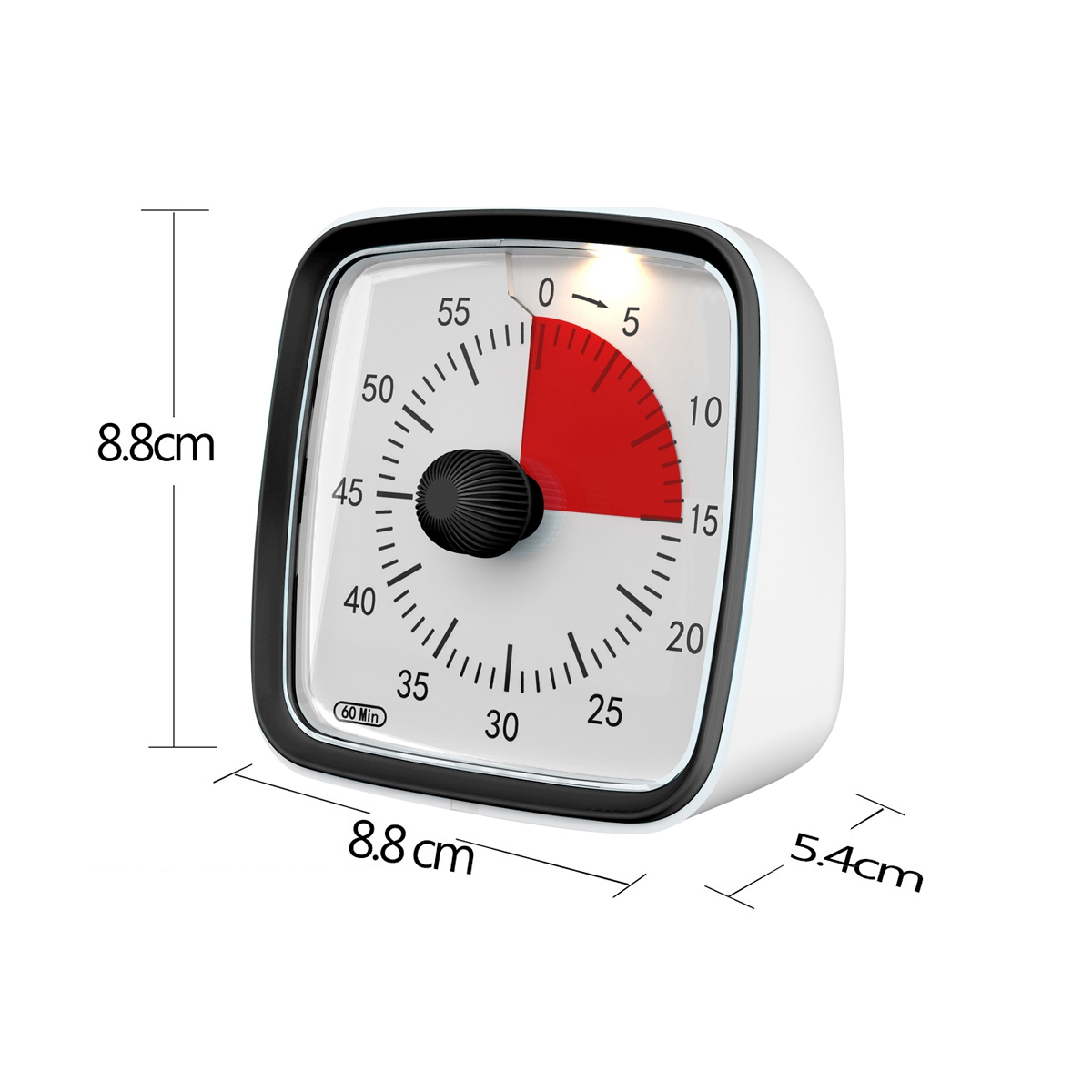 1 Piece 60-Minute Timer Classroom Classroom Timer Countdown Timer for Kids and Adults, Time Management Tool for Teaching Black