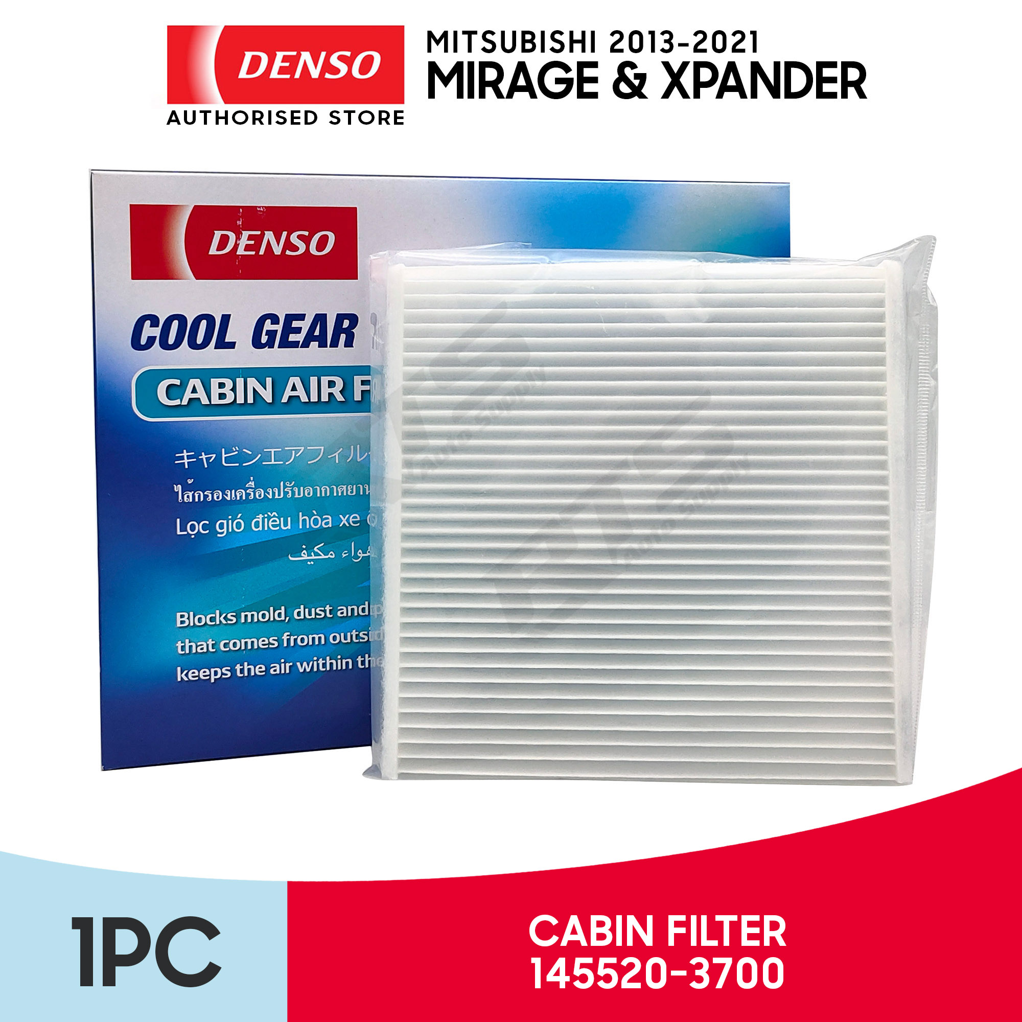 Denso Aircon AC / Cabin Air Filter Mitsubishi Mirage G4 Hatchback