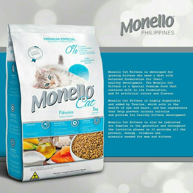 Monello Cat Food Kitten Adult Original Packaging 1kg Lazada PH