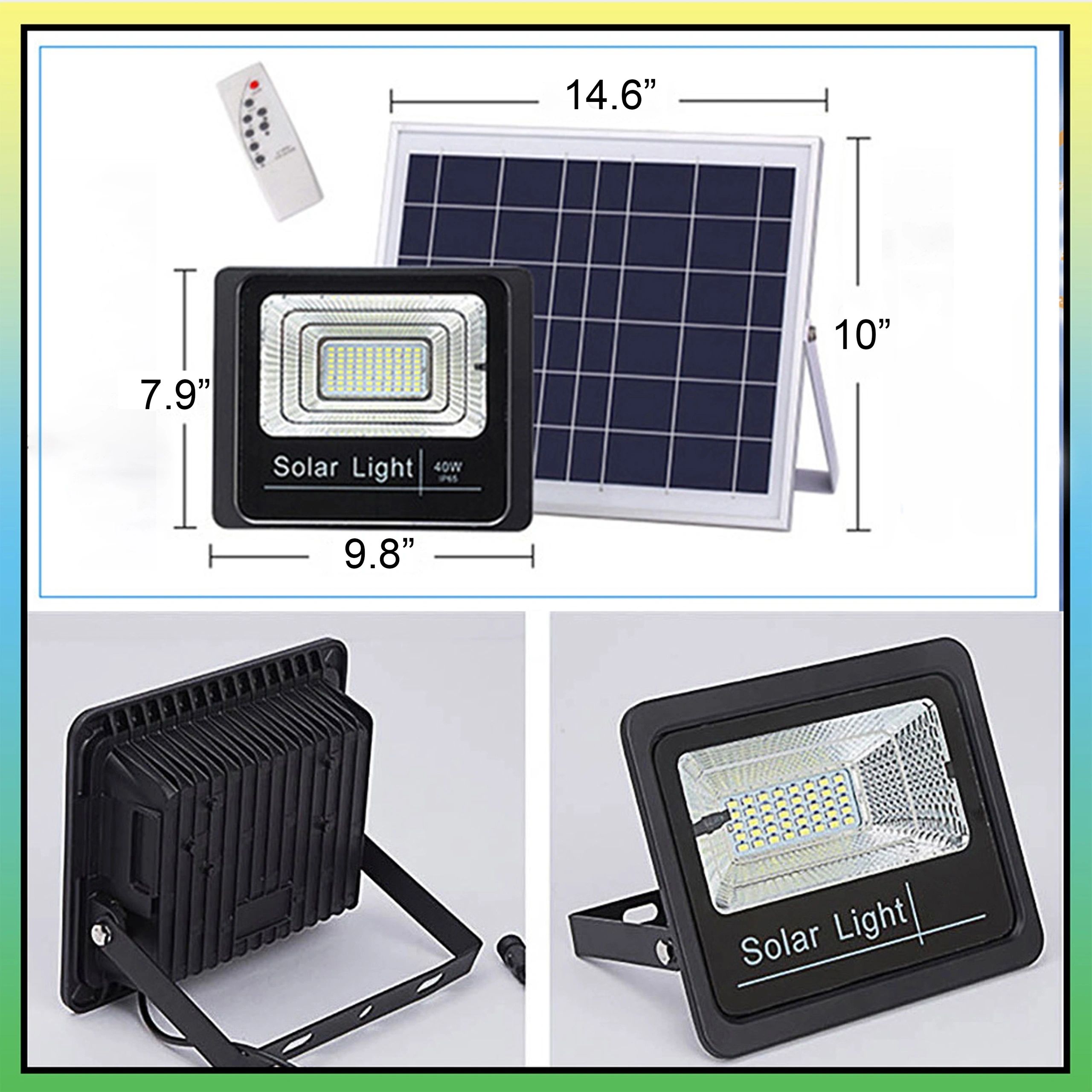65WSolar Light Solar Led Floodlight Solar Flood Light IP67 Waterproof