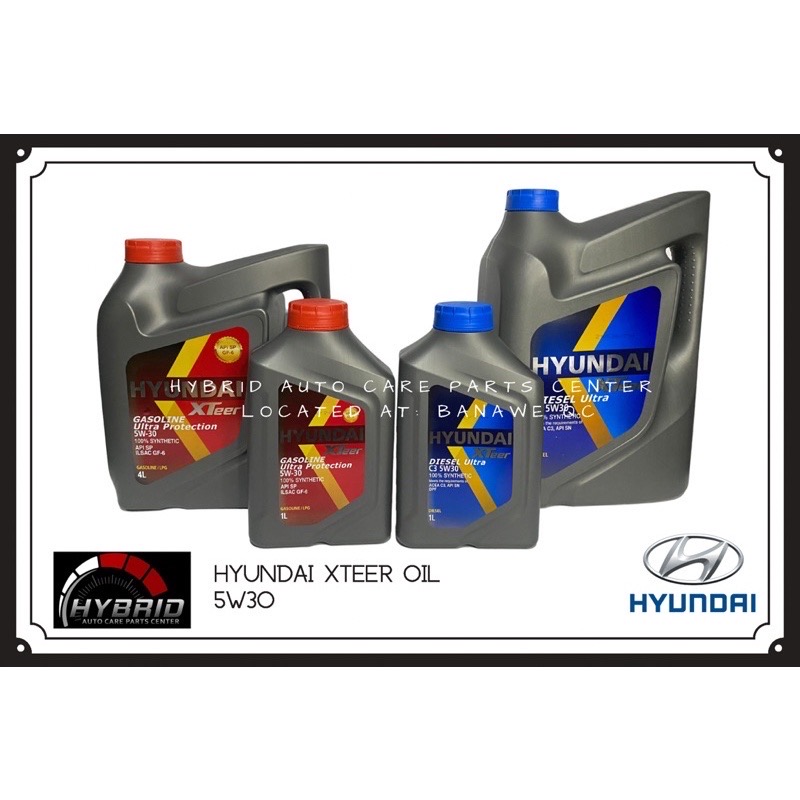 Hyundai Xteer Engine Oil Gas 4L Lazada PH