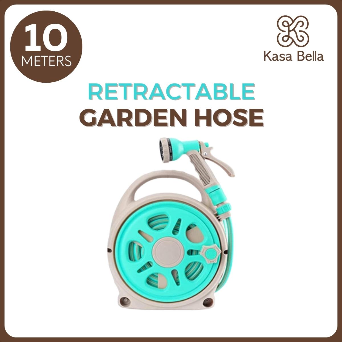 Kasa Bella - Garden Hose with Reel, Retractable Hose, Retractable Hose  Reel, Water Hose Reel, Retractable Water Hose, Retractable Garden Hose, Garden Hose Complete Set