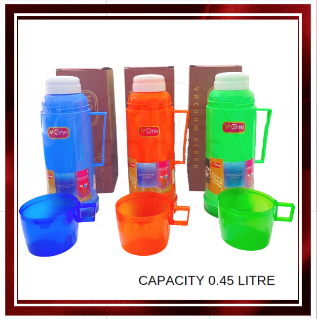 HOMEGOODS [1PC] High Quality Plastic Thermos Capacity I Vacuum Flask Thermos For Everyday Use