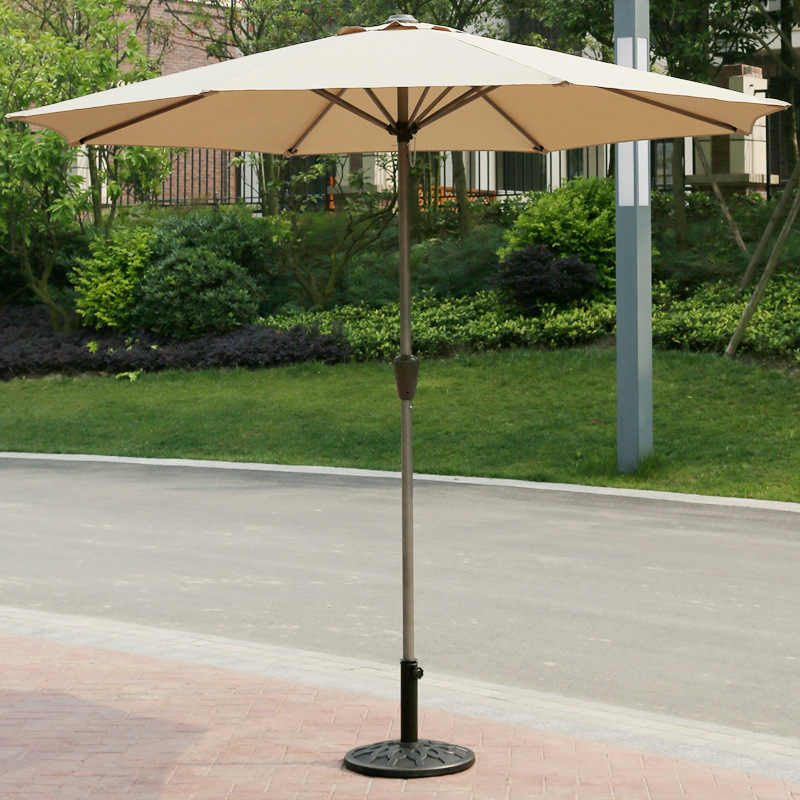2.7M Patio Garden Umbrella with Base Stand Outdoor Parasol Canopy Tent