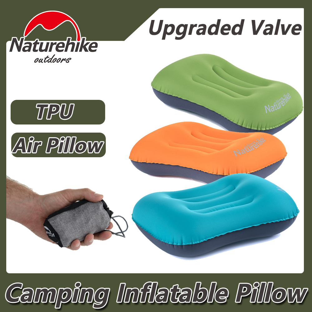Naturehike TPU Inflatable Pillow Upgraded Valve Travel Air Pillows Neck