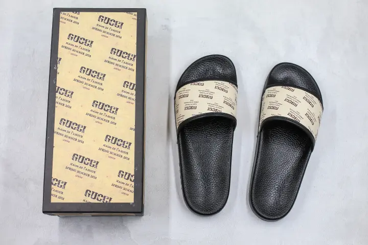 thick sole gucci slides