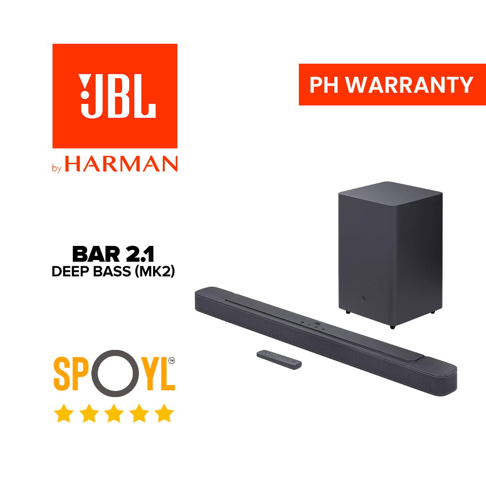 JBL Sound Bar 2.1 Deep Bass / Bar 2.1 Deep Bass MK2 Soundbar with Bluetooth Wireless Subwoofer