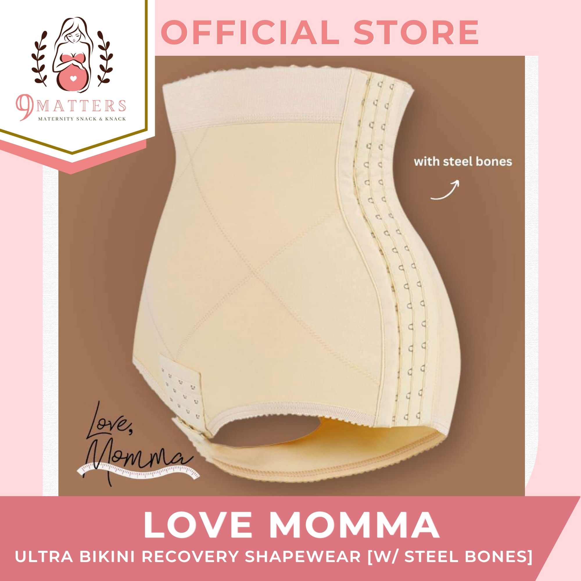 Love, Momma CREAM CURVE Ultra Bikini Postpartum Post Surgery Recovery