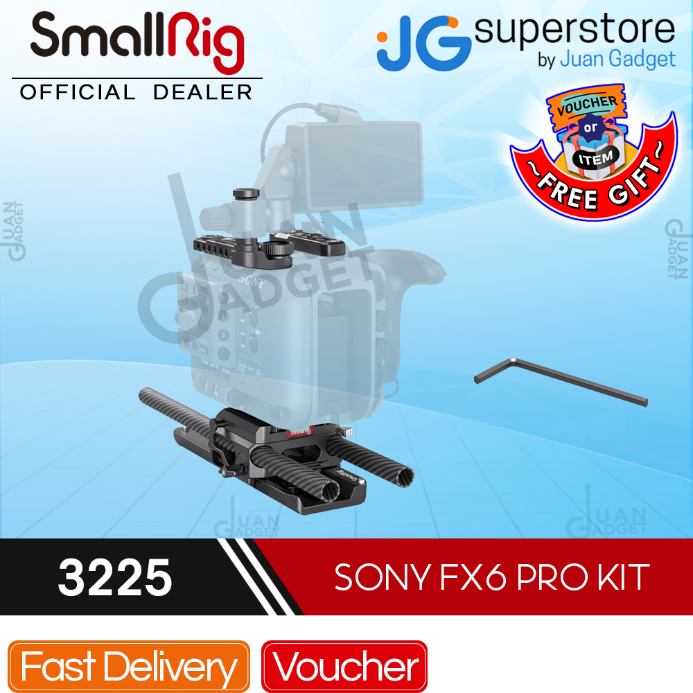 SmallRig Pro Kit with 8-Inch ARRI-Style Dovetail Plate, Top Plate, 15mm Rod  Clamp Adapter and 15mm Carbon Fiber Rod Set for Sony FX6 Cinema Camera |  Model - 3225 | JG Superstore | Lazada PH