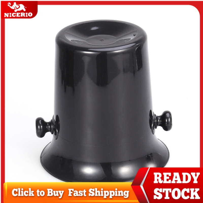 NICERIO Wine Tasting Spittoon Black Wine Spittoon Wine Dump Bucket