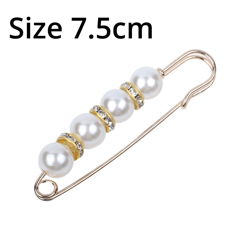Fashion Pearl Brooch,Sweater Shawl Clip Double Faux Pearl Brooches