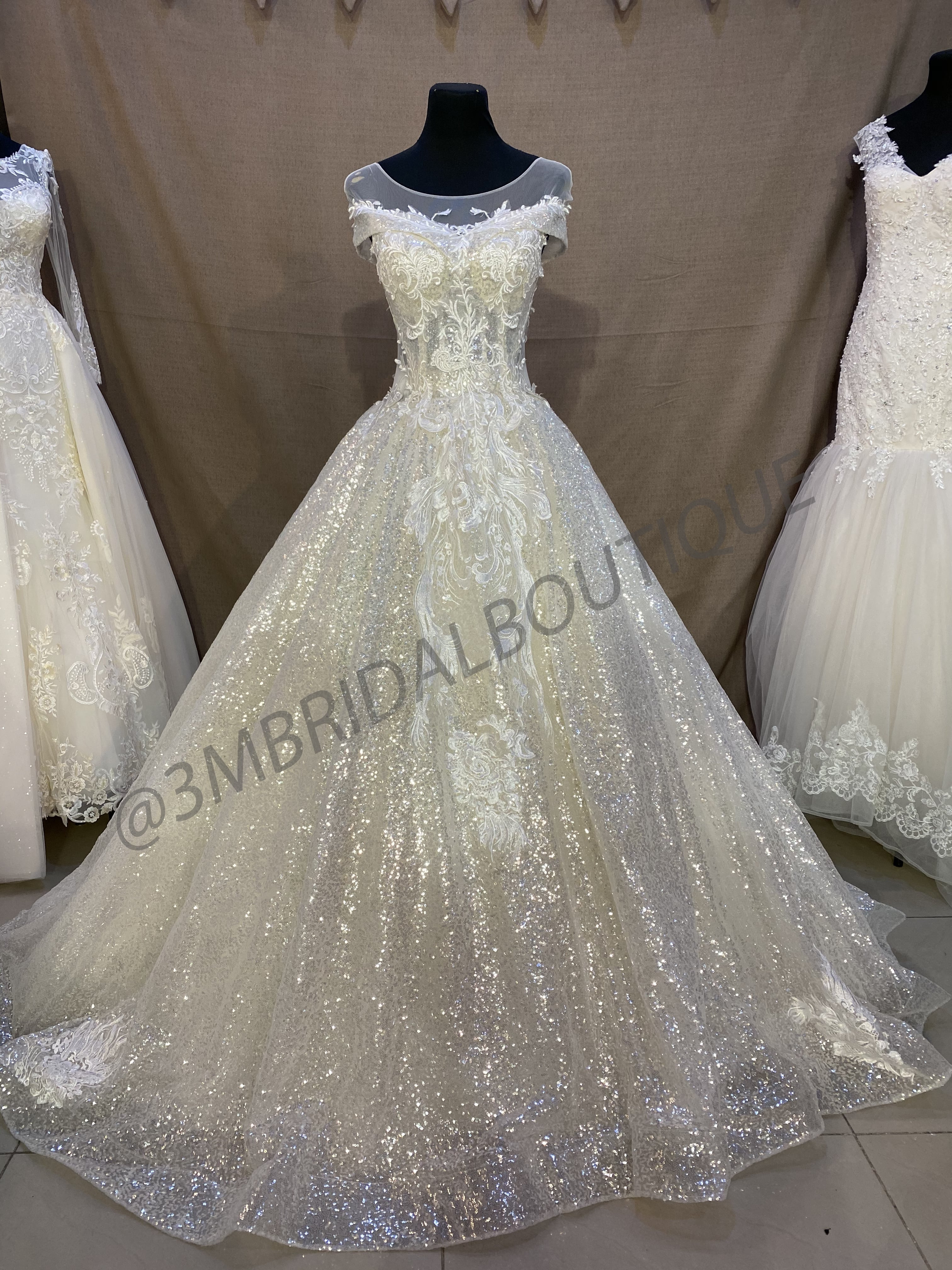 sparkling long gown