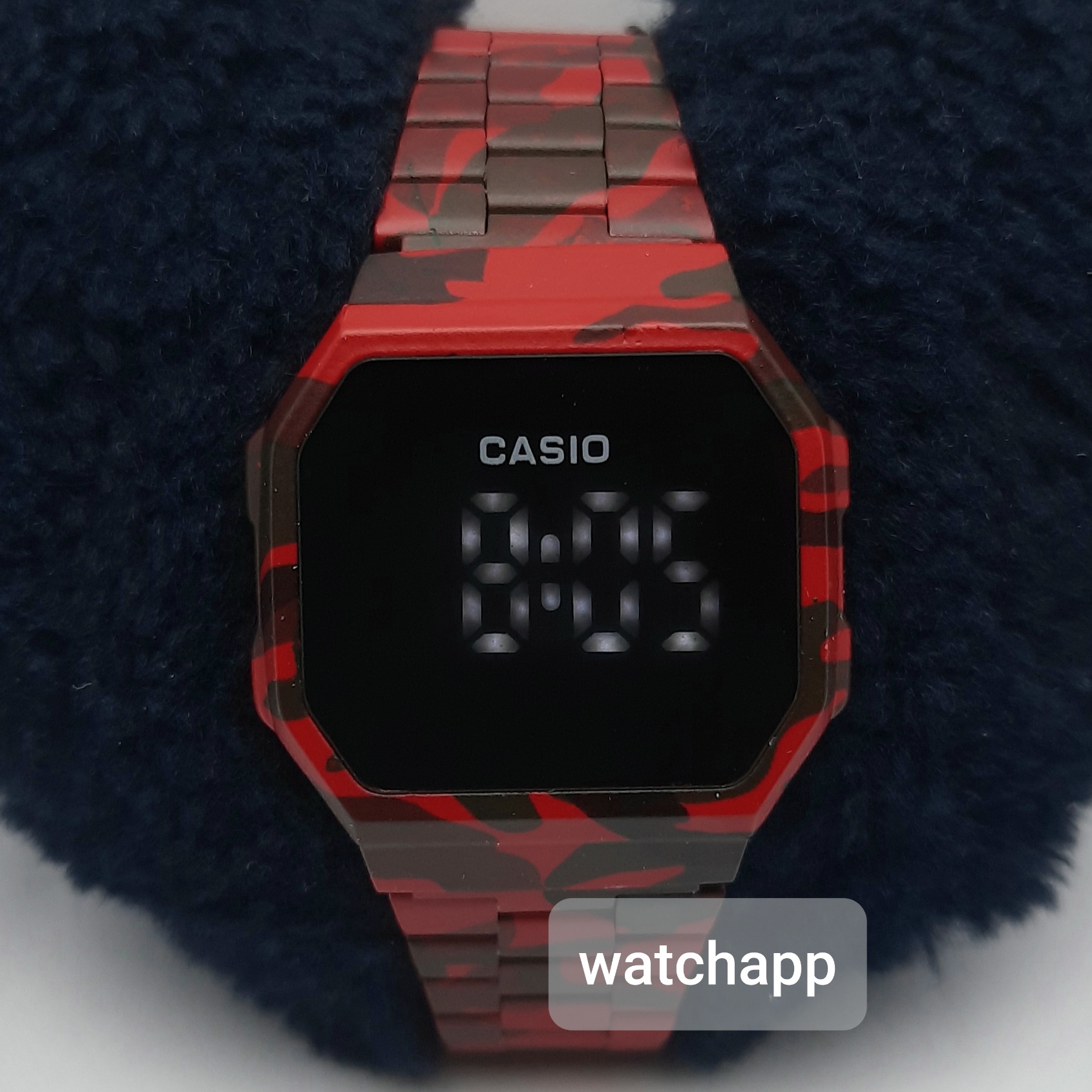 Casio Touch Watch (Red Camouflage) Stainless Steel Casio Watch for Men and  Women with 1 Year Warranty | Lazada PH