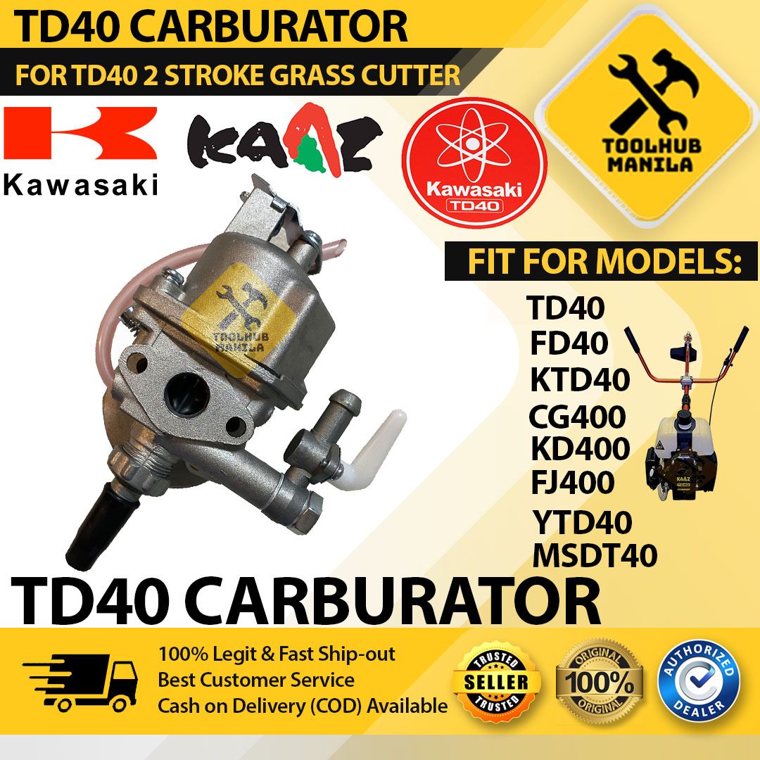 TD40 Carburator TD40 Carburetor for Kawasaki TD40 2 stroke Grass Cutter — free download