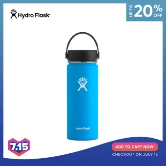 blue hydro flask water bottle