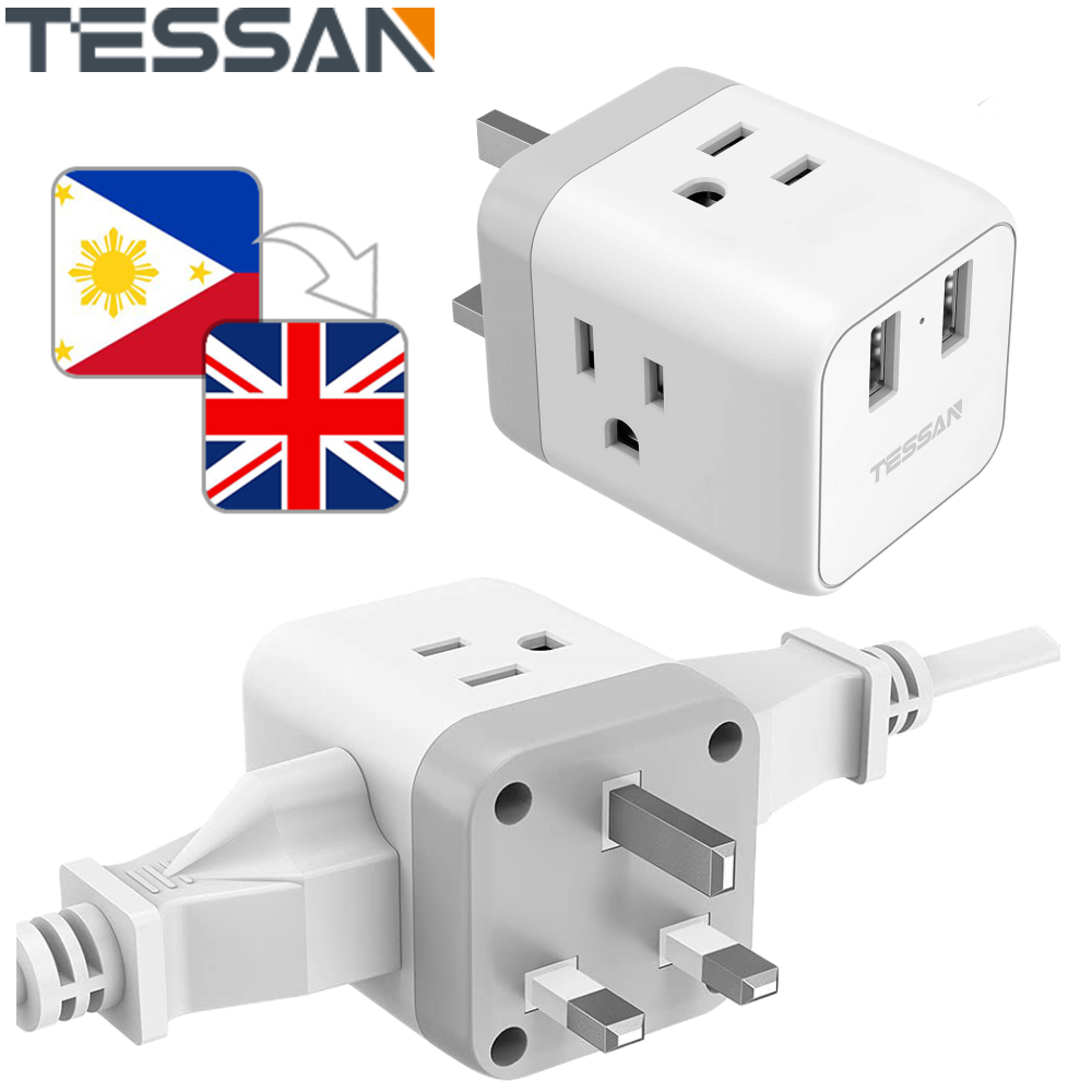 PH to UK Travel Plug Adapter, Ireland Scotland Type G Travel Adapter