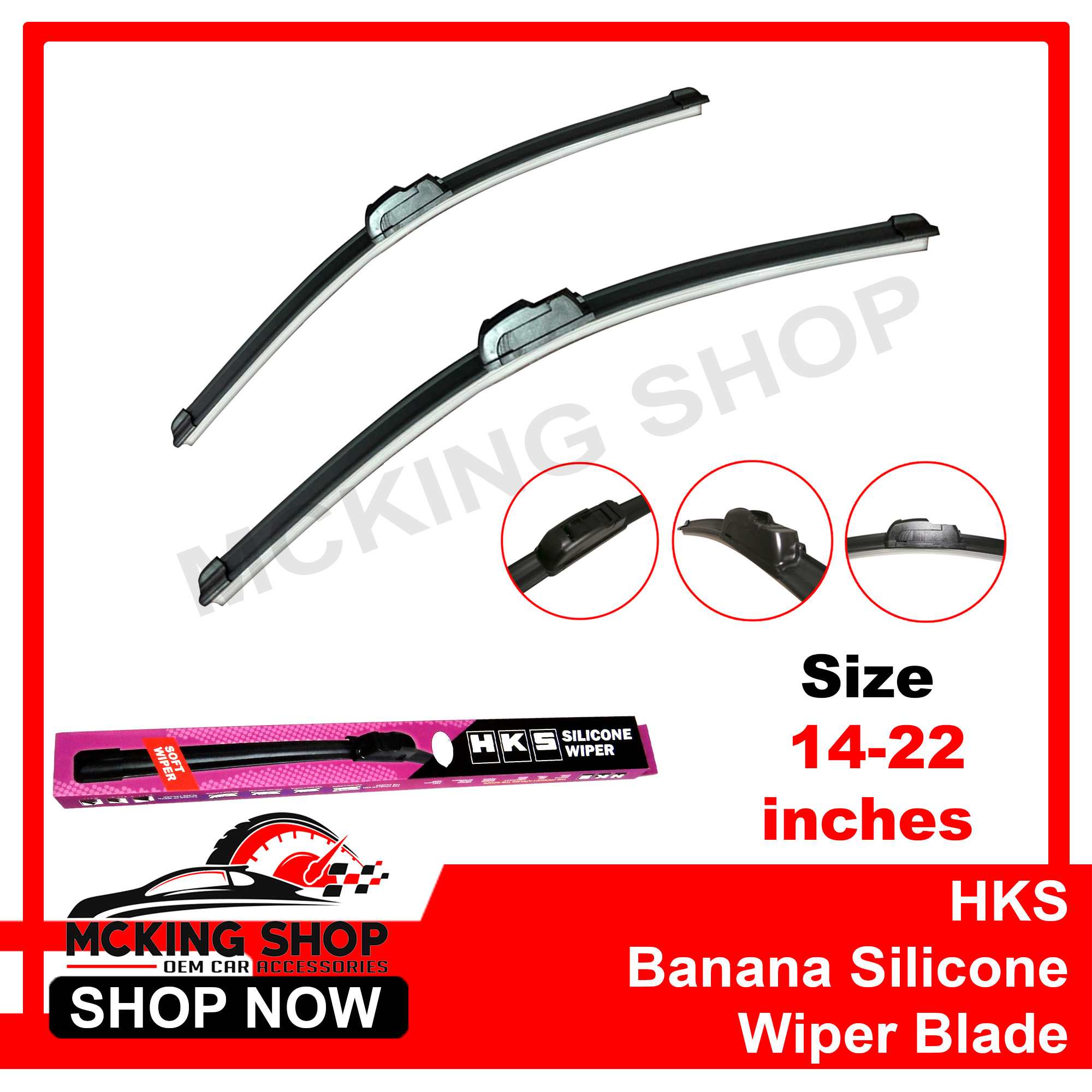 Eon HKS Universal Banana Type Silicone Wiper Bundle 1422 Lazada PH