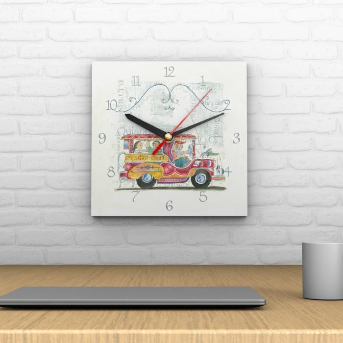 Papemelroti Philippine Jeepney Wall Clock Home, Wall Decor GiftGiX