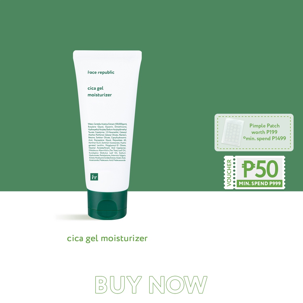 Quality assurance of promotional activities Face Republic CICA Gel Moisturizer 50mL Oily