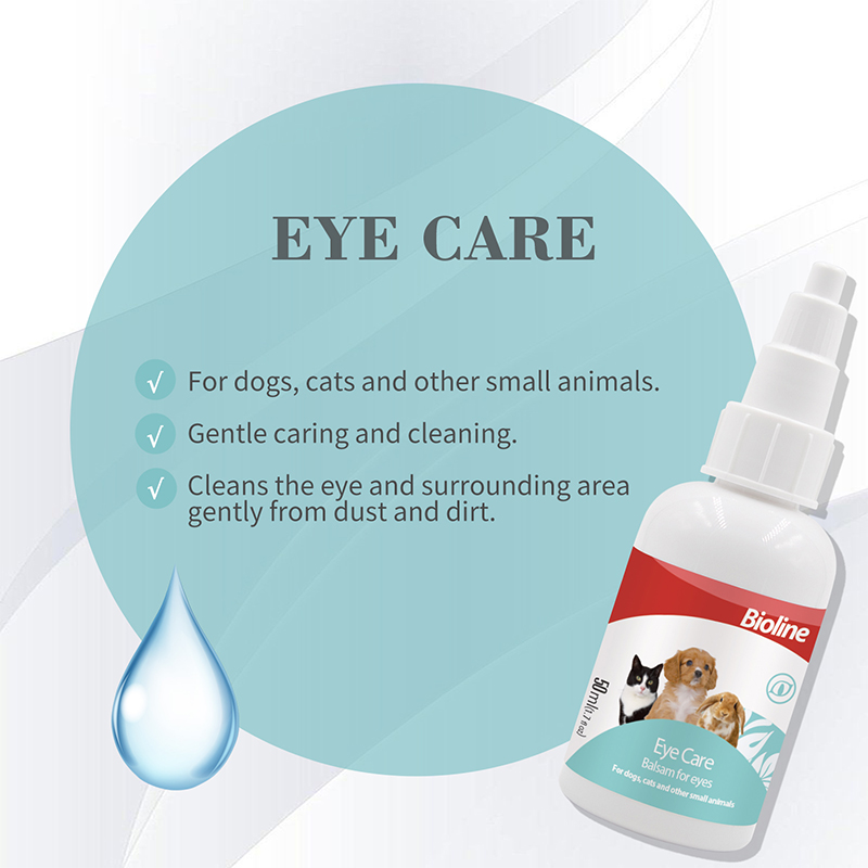 BIOLINE Ear Care Cleaner Drops/Eye Care/Ear Mites/Tear Stain Nasal Pet