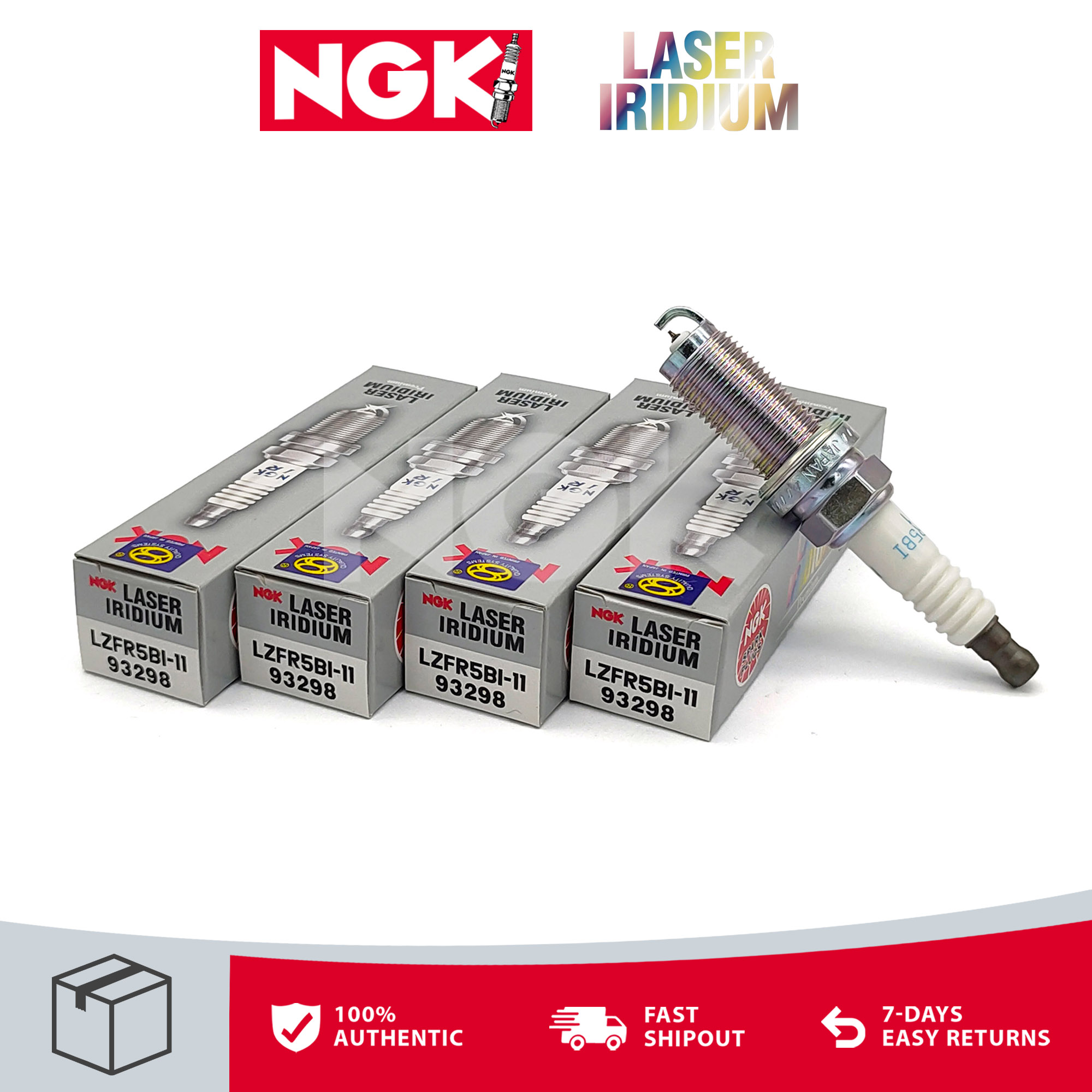NGK Spark Plug Laser Iridium Mitsubishi Mirage G4 / Hatchback 2013 Up