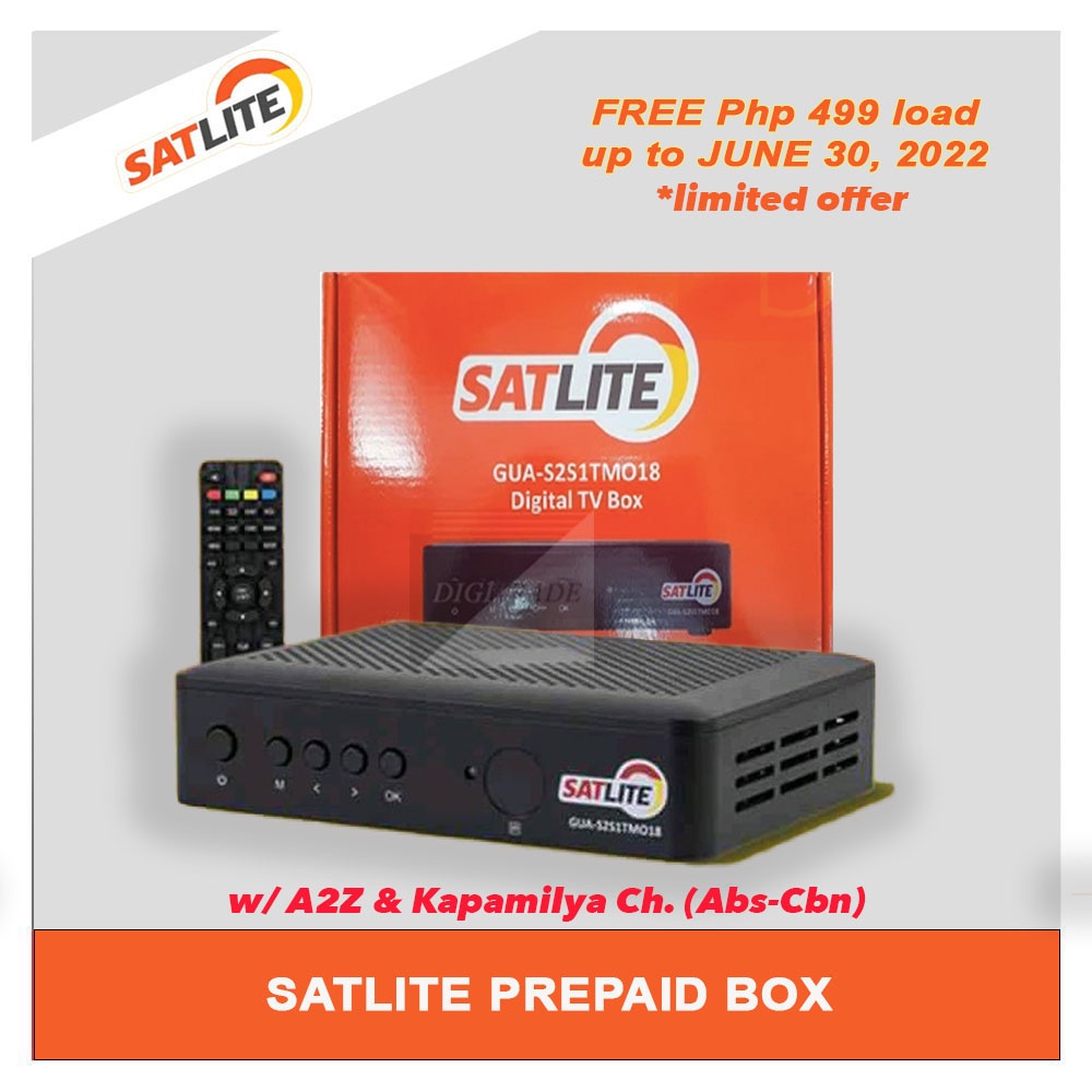 Satlite Prepaid Box With Free Load Satellite Tv Powered By Cignal Lazada Ph