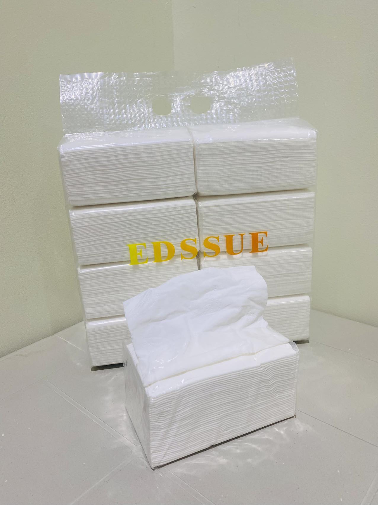 EDSSUE premium facial tissue 1packs(8pcs) 360 sheets 4ply 90 draws ...