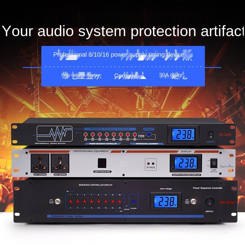 328 Power Sequencer 8Way Professional Audio Equipment Sequence