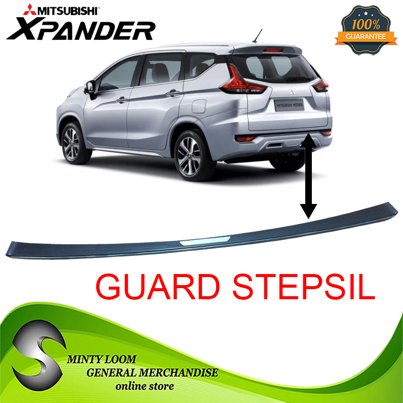 Mitsubishi Xpander Rear Bumper Guard Step Sill Stepsill | Lazada PH
