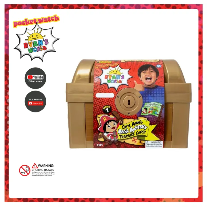 Ryan S World 755 Exclusive Gold Mega Mystery Surprise Treasure Chest Lazada Ph